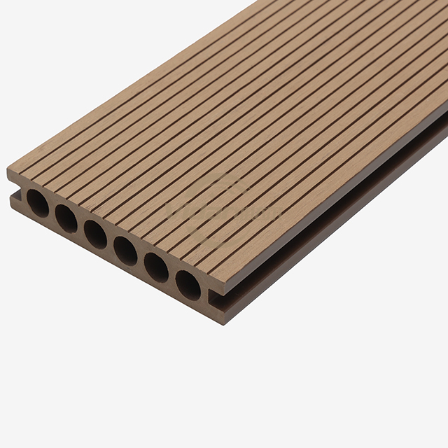 145X24mm teak wpc-terassi rakentamiseen/pihaan onttoihin puusyviin, ympäristöystävällinen ensimmäinen sukupolvi 