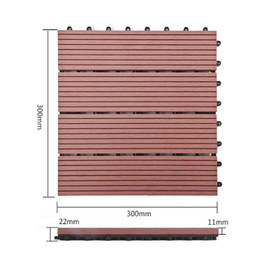 6 paneelia puumuovikomposiitti lukittavat DIY WPC-laatat ulkolattialaatat